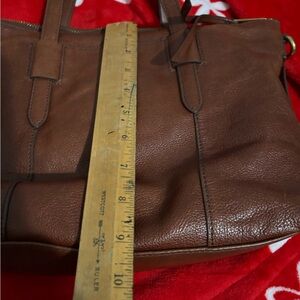 Fossil Brown Leather Crossbody Bag